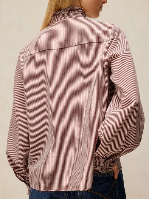 Chemise à col volanté - Brown Mlt - 52 Image 4