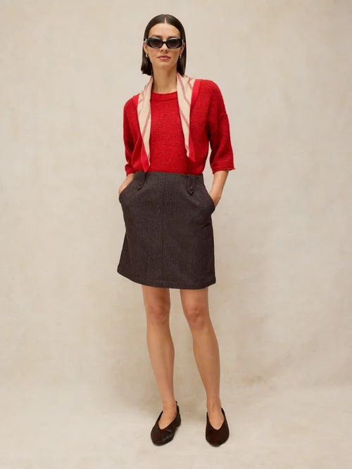 Jupe Tweedy Cora - Plum Mlt - 50 Image 1
