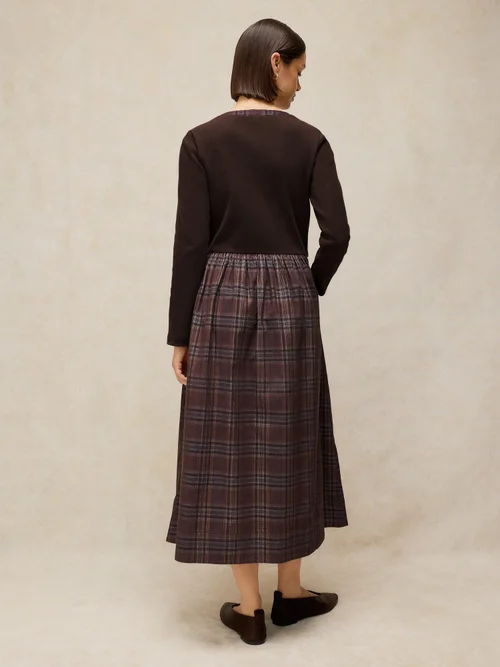 Robe en jersey mixte Dakota - Brown Mlt - 46/R Image 4