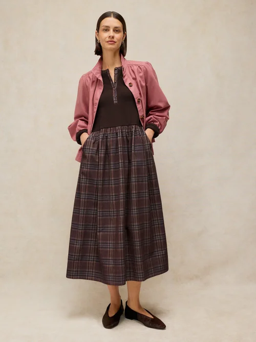 Robe en jersey mixte Dakota - Brown Mlt - 46/R Image 1