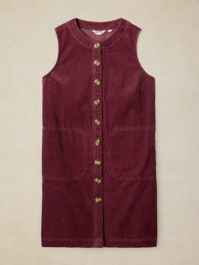 Robe droite en velours côtelé Millie