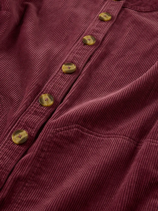 Robe droite en velours côtelé Millie
