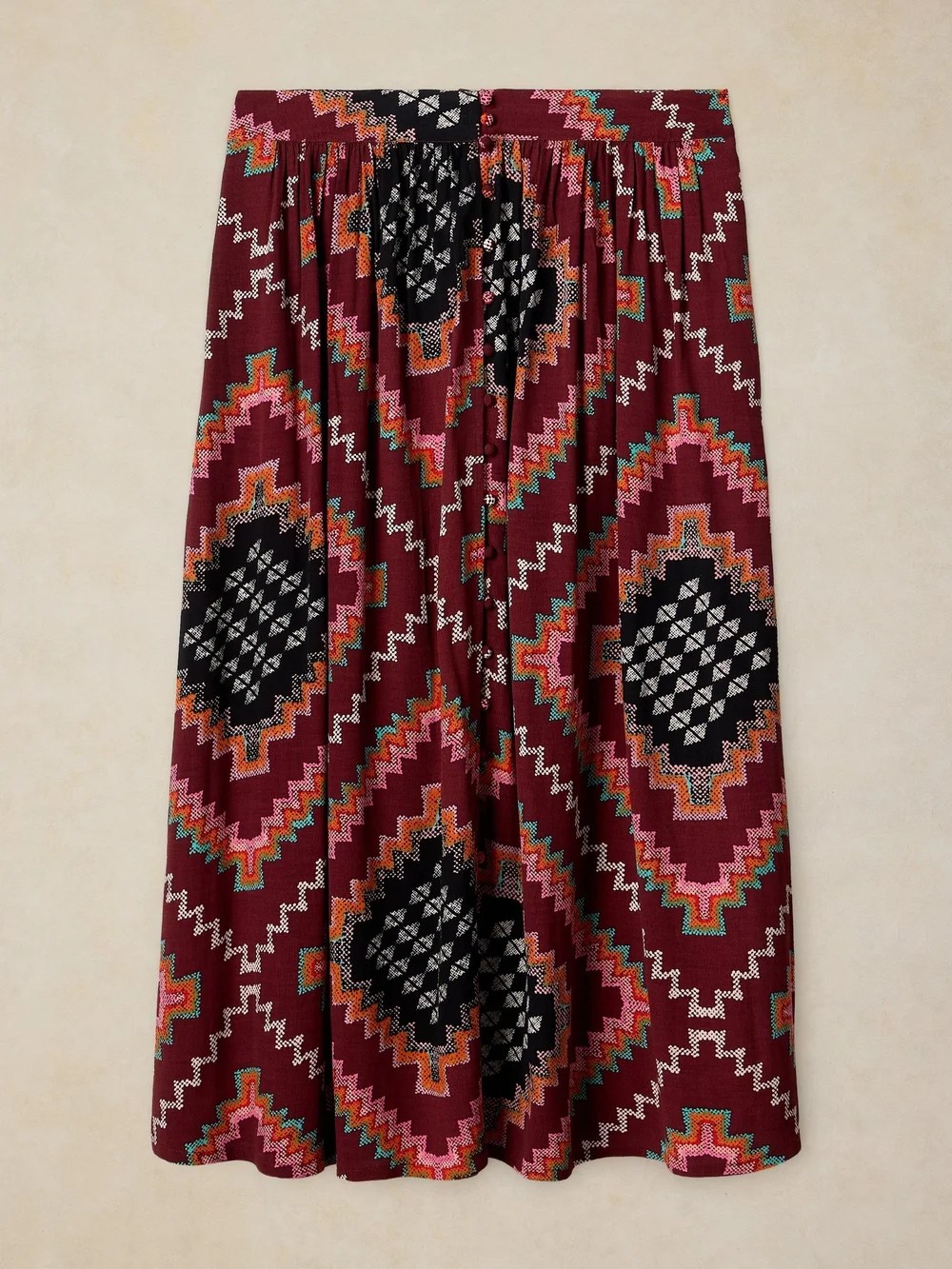 Jupe Maxi Leela - Plum Mlt - 52/R Image 1
