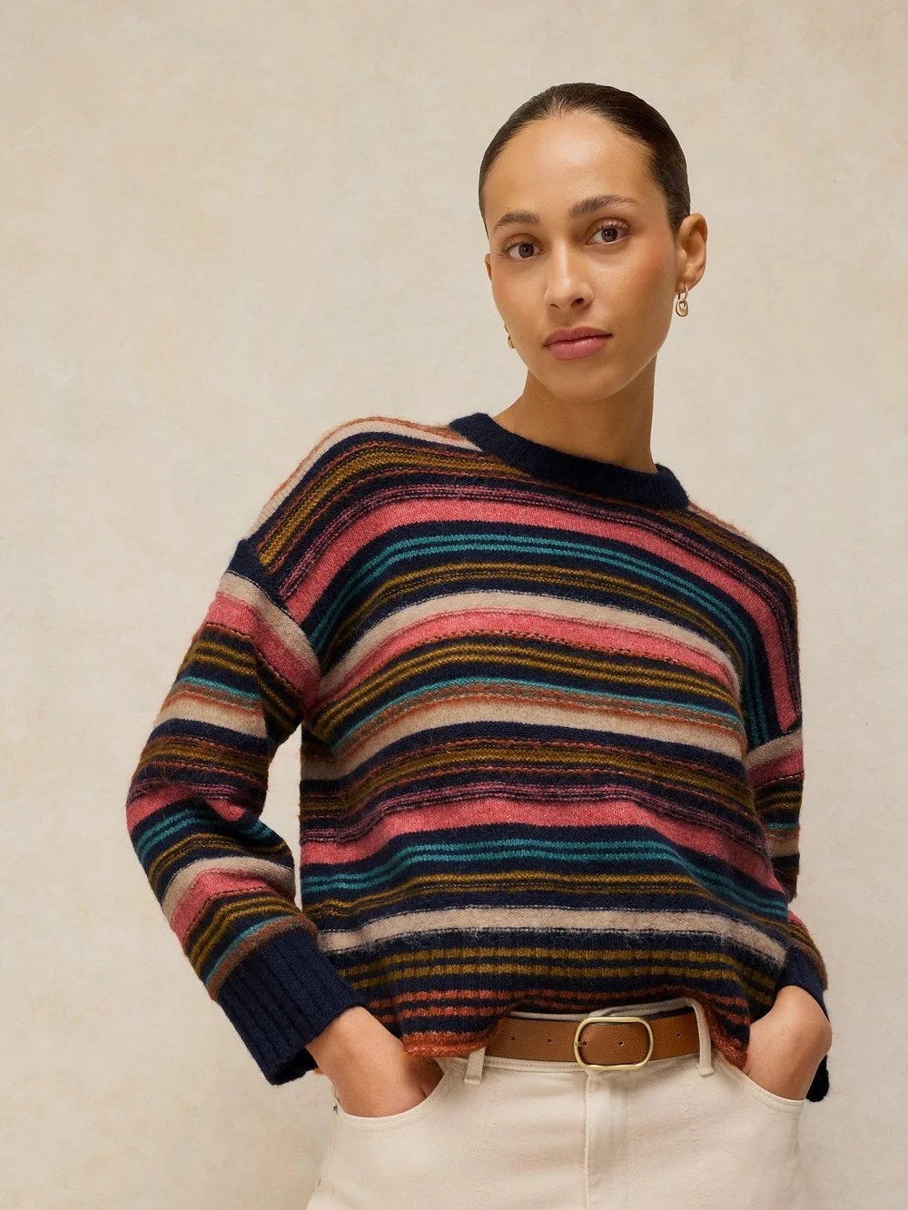 Pull rayé Florence - Navy Multi - 48 Image 1
