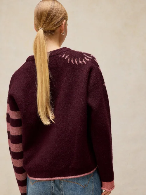 Pull rayé tigre - Plum Mlt - 48 Image 4
