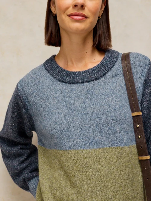 Pull col rond Lucie - Blue Mlt - 48 Image 3