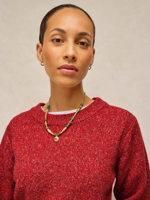 Pull col rond Lucie - Brt Red - 48 Image 3