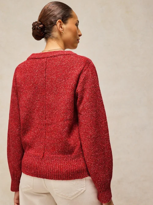 Pull col rond Lucie - Brt Red - 48 Image 4