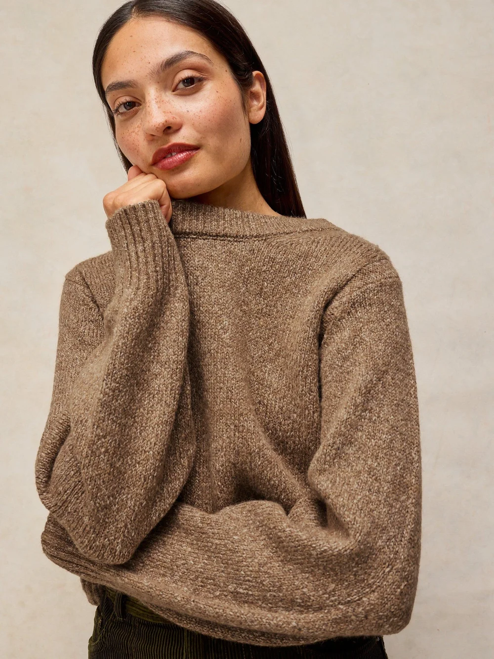 Pull col rond Lucie - Dk Nat - 46 Image 1
