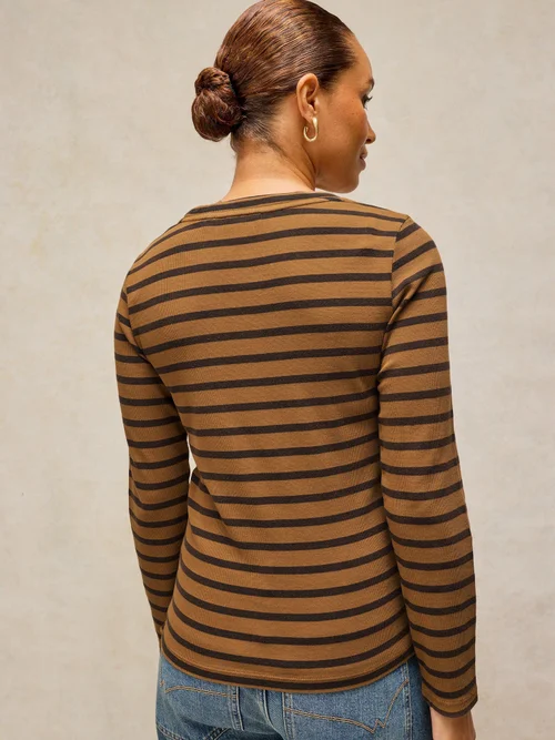 Tee-shirt rayé Sadie - Brown Mlt - 52 Image 4