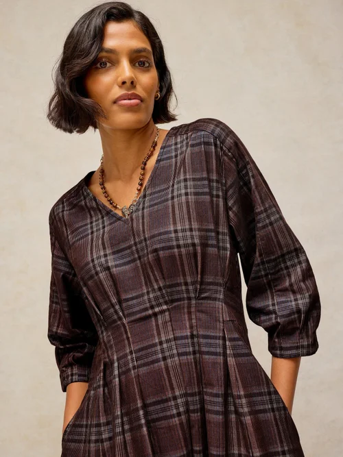 Robe Kate en velours côtelé - Brown Mlt - 50/R Image 3