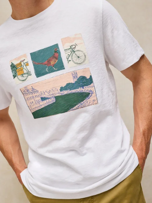 T-shirt graphique Abersoch - White Pr - XXL/R Image 1