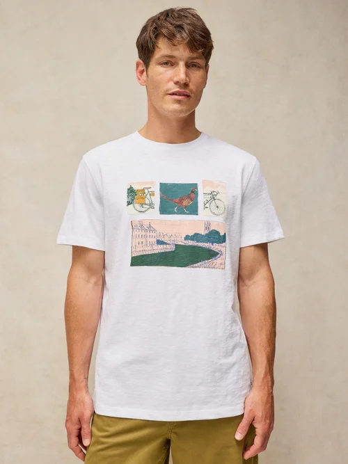 T-shirt graphique Abersoch - White Pr - XXL/R Image 3