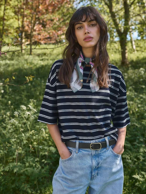 T-shirt rayé Katya - Navy Multi - 48 Image 2