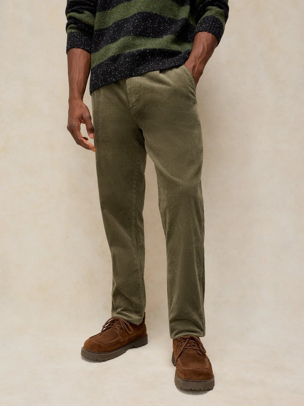 Pantalon Kimber en velours côtelé - Khaki Grn - 38/R Image 1