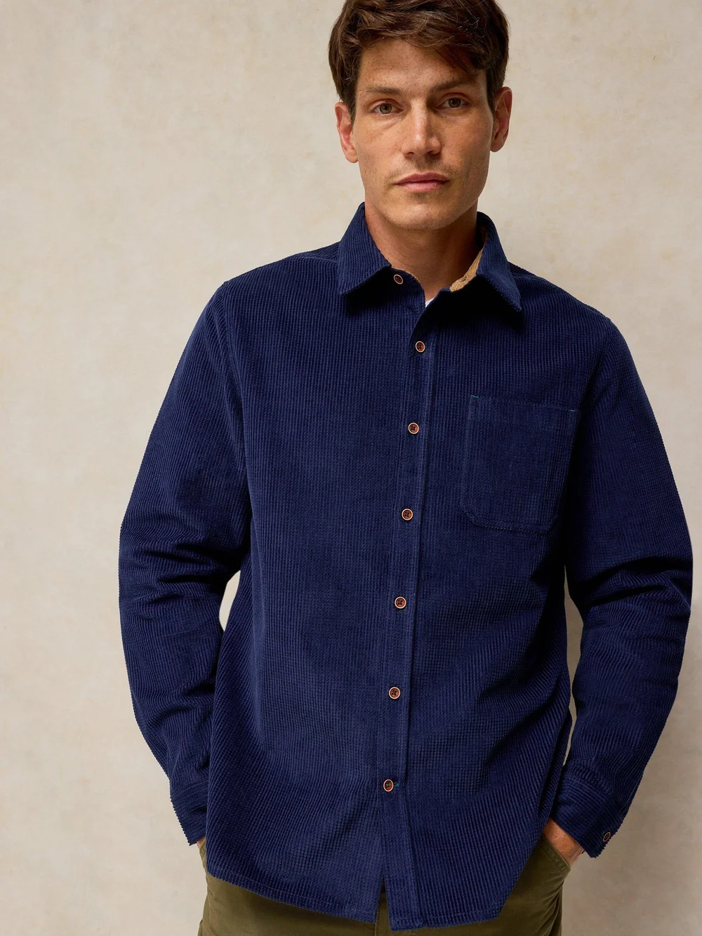 Chemise Griffin Cord - Dark Navy - XXXL Image 1
