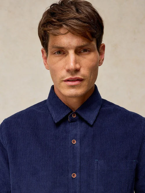 Chemise Griffin Cord - Dark Navy - XXXL Image 3