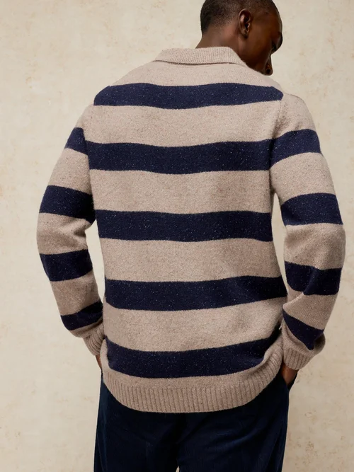 Pull de rugby rayé Buckley - Nat Mlt - XXL Image 4