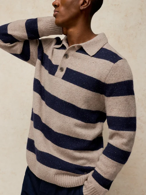 Pull de rugby rayé Buckley - Nat Mlt - XXL Image 3