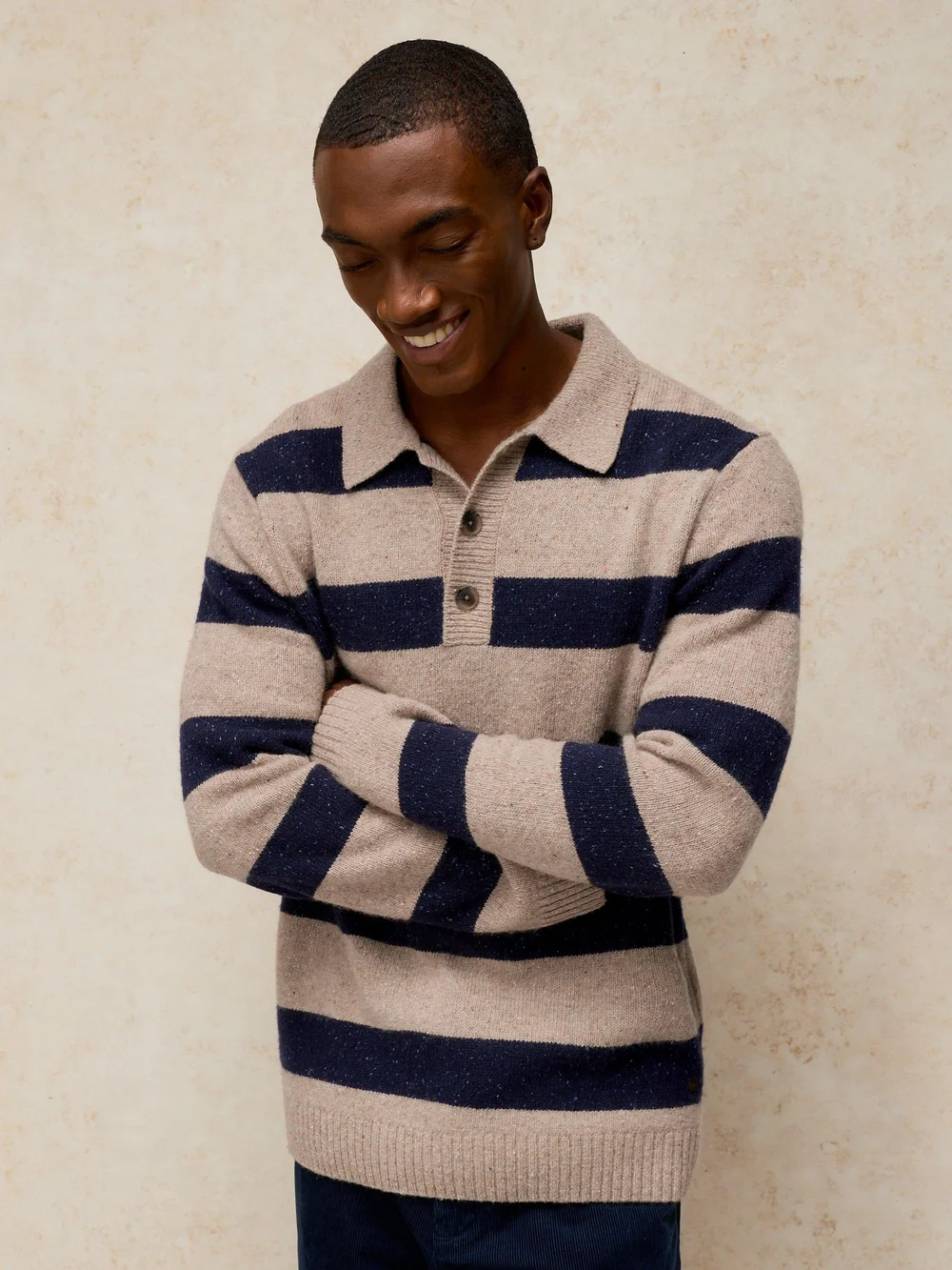 Pull de rugby rayé Buckley - Nat Mlt - XXL Image 1
