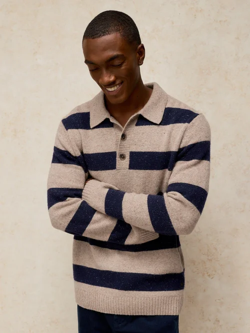 Pull de rugby rayé Buckley - Nat Mlt - XXL Image 1