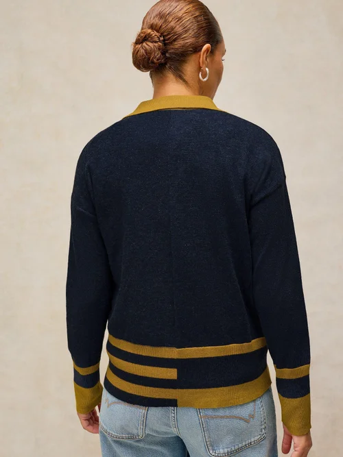 Pull col Cara - Navy Multi - 52 Image 4