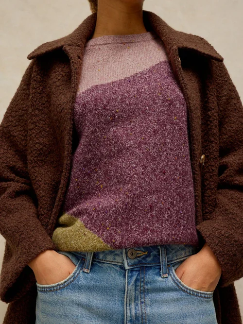 Pull abstrait Talia Nep - Plum Mlt - 50 Image 3