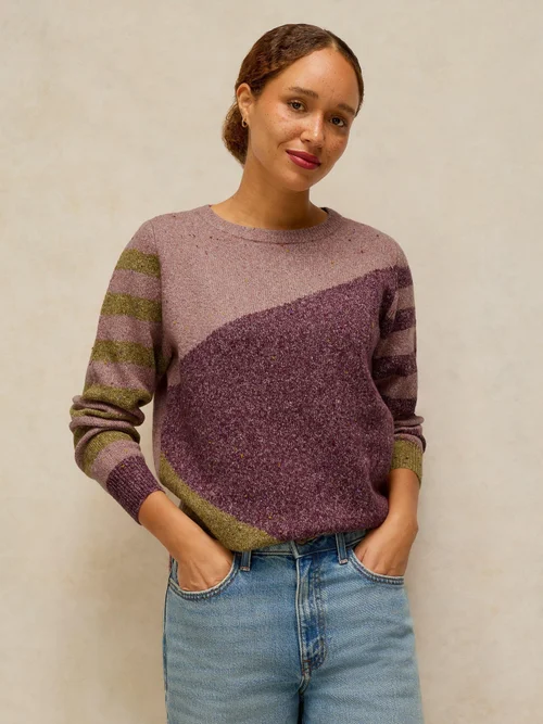 Pull abstrait Talia Nep - Plum Mlt - 50 Image 2