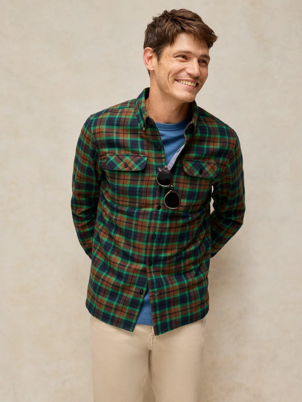 Chemise à carreaux Heywood - Navy Multi - XXXL Image 1
