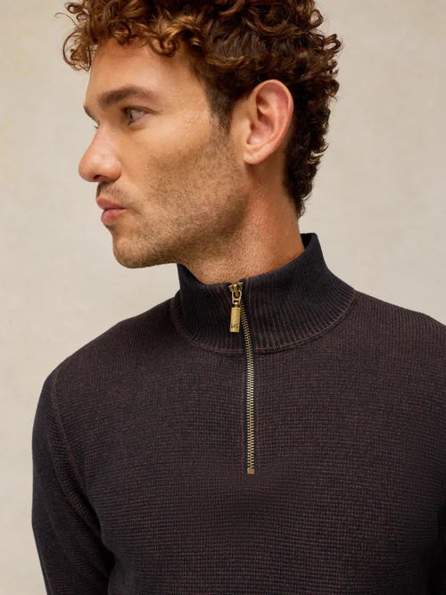 Pull à col entonnoir Attadale - Dk Brown - XXL/R Image 3