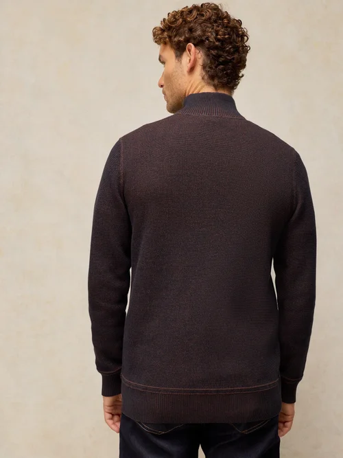 Pull à col entonnoir Attadale - Dk Brown - XXL/R Image 4