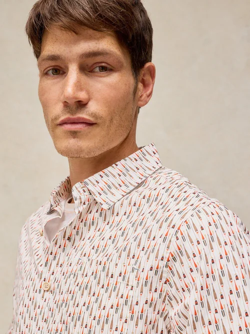 Chemise Oxford Bruton Slim - White Pr - XXL/R Image 3