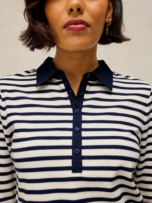 Polo Ember en côte - Navy Multi - 46 Image 3