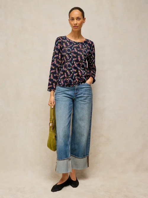 T-shirt manches longues Weaver - Navy Pr - 46 Image 2
