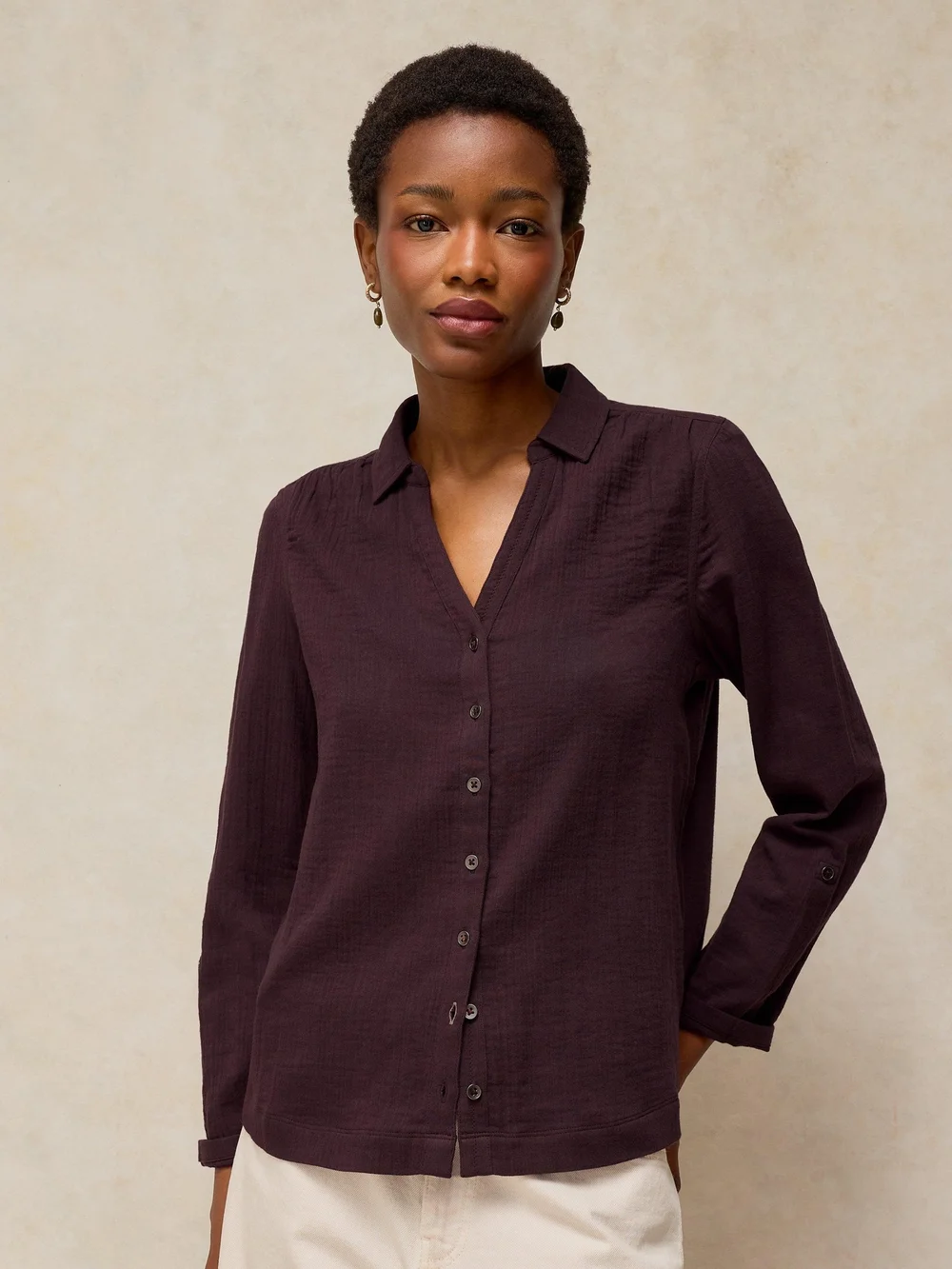 Tissu double Annie - Dk Brown - 48 Image 1