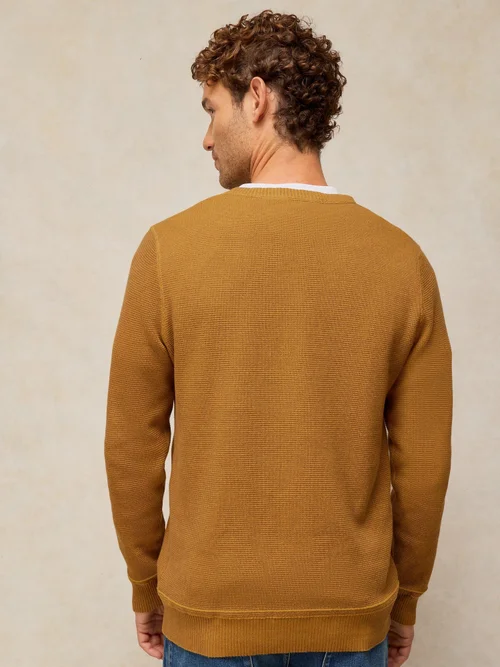 Pull Attadale à col rond - Mid Tan - XXXL/R Image 4