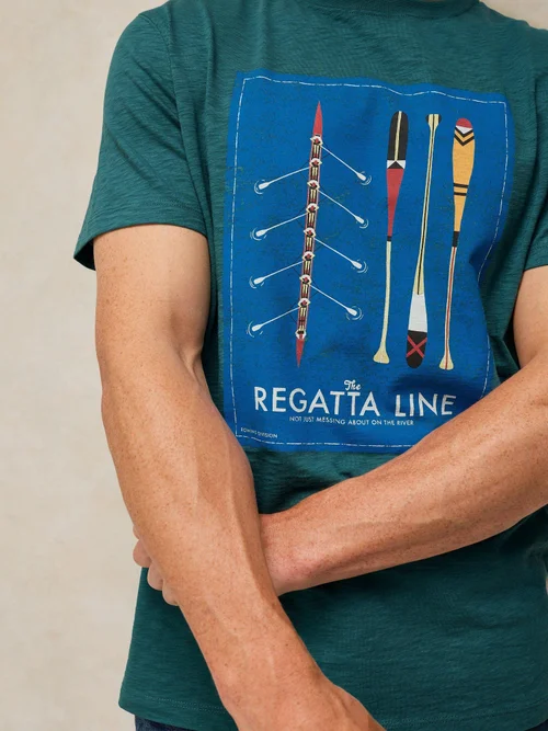 T-shirt graphique Abersoch - Teal Pr - XXXL/R Image 3