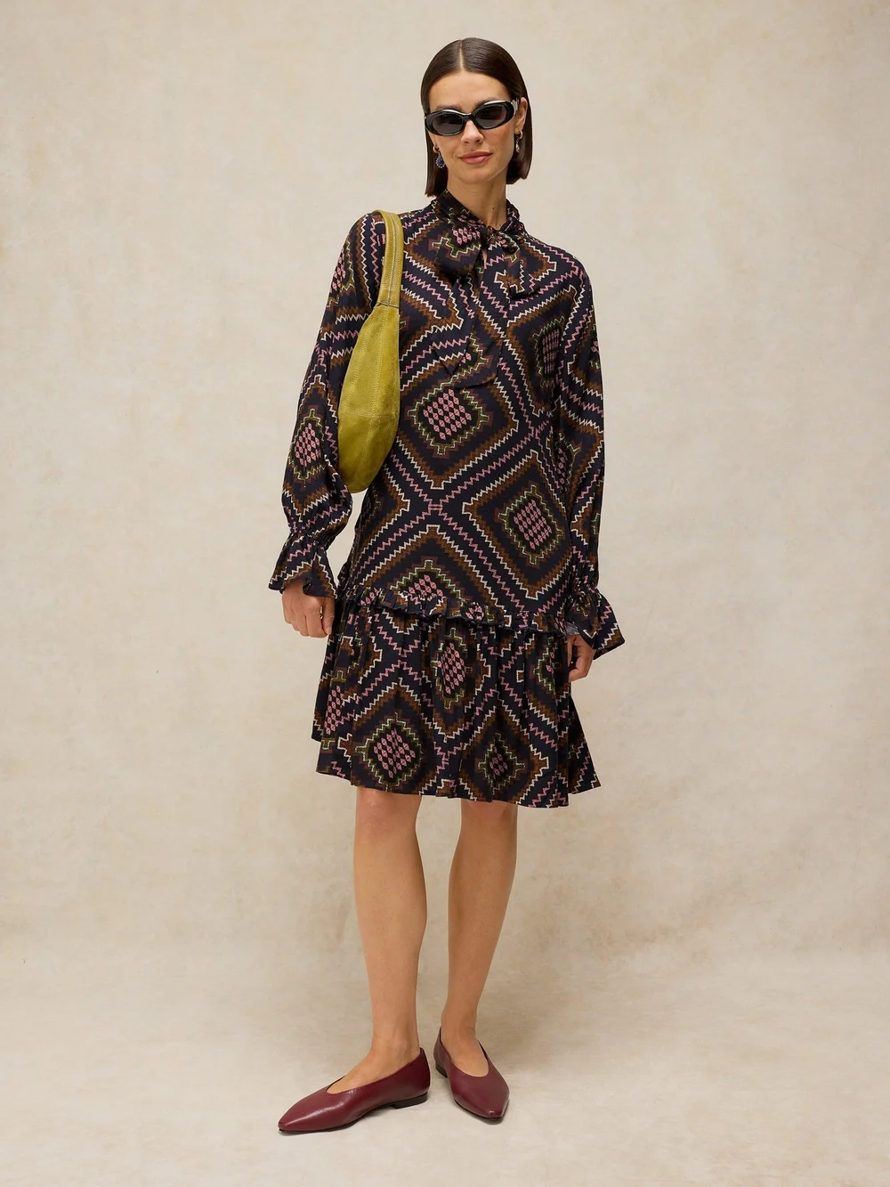 Robe courte Kalia - Navy Multi - 46/R Image 1