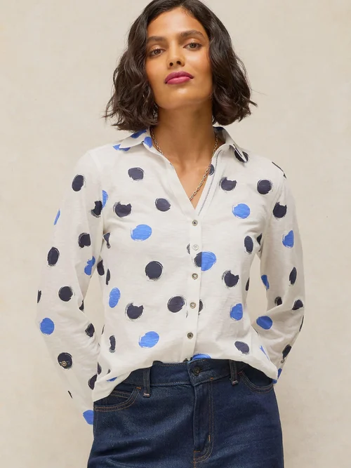 Chemise en jersey Annie - Ivory Pr - 52 Image 2