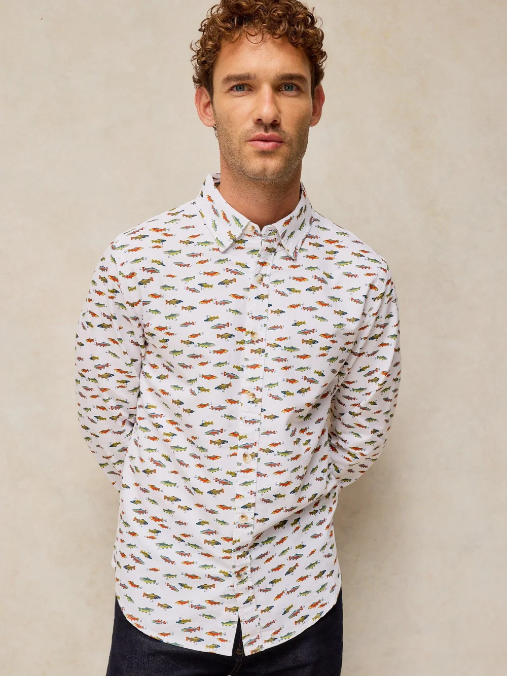 Chemise Oxford Bruton - White Mlt - XXXL/R Image 1