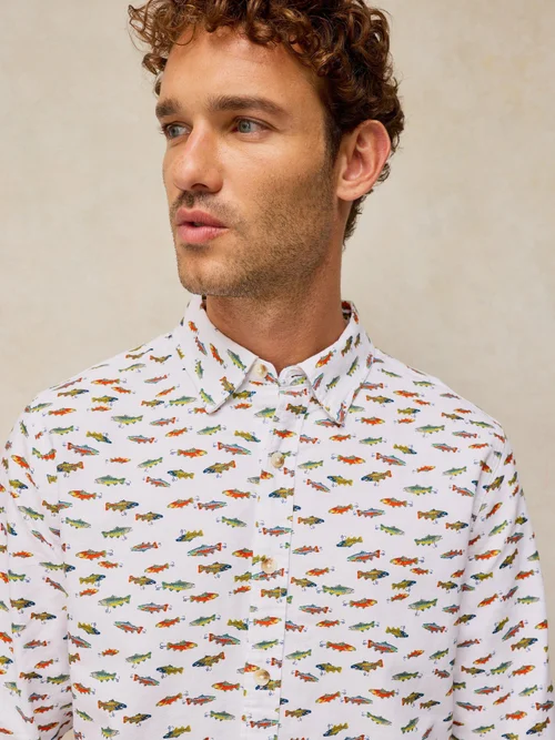 Chemise Oxford Bruton - White Mlt - XXXL/R Image 3