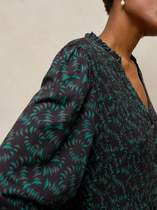 Robe Ada froncée - Blk Pr - 50/R Image 3