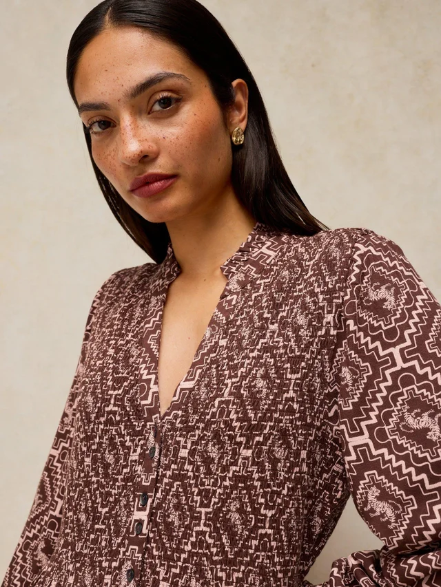Robe Ada froncée