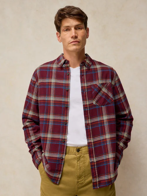 Chemise à carreaux Ludlow - Plum Mlt - XXXL Image 1