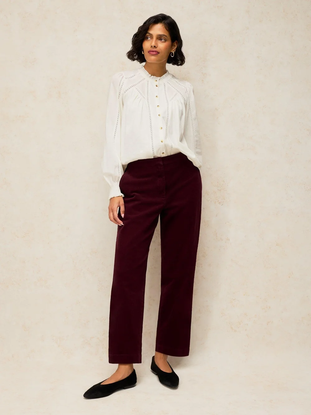 7/8-Kordhose Illy - Dk Plum - 52/R Image 1