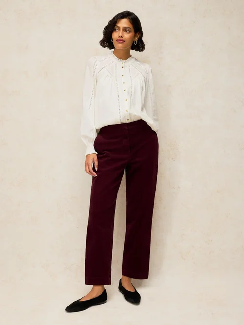 7/8-Kordhose Illy - Dk Plum - 52/R Image 1