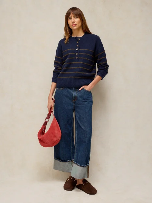 Pull Henley à Rayures - Navy Multi - 52 Image 2