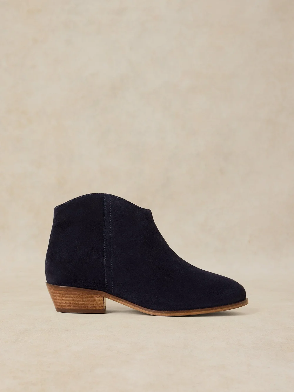 Wildlederstiefeletten mit weiter Passform - Dark Navy - 41 Image 1