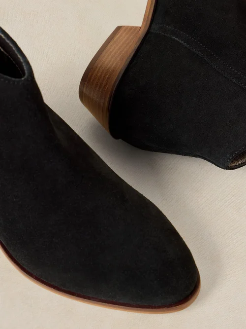 Wildlederstiefeletten mit weiter Passform - Pure Blk - 41 Image 3