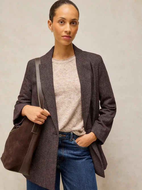 Blazer Tweedy Sasha - Plum Mlt - 52/R Image 1